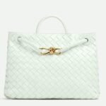 Fake Bottega Veneta Andiamo Medium Bag Glacier