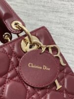 Dior Small Lady Dior My ABCDior Bag Fake in Burgundy - Image 7