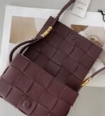 Top Quality Fake Bottega Veneta Cassette Bag In Burgundy - Image 4