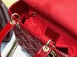 Dior Lady Dior Medium Bag Fake in Red - Image 10