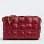 Top Quality Faux Bottega Veneta Padded Cassette Bag In Dark Red