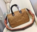 Louis Vuitton Econyl Regenerated Nylon Speedy Bandouliere 30 Handbag In Beige - Image 3
