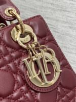 Dior Small Lady Dior My ABCDior Bag Fake in Burgundy - Image 5
