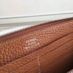 Brown Luxury Replica Hermes Wallet Azap Zipped - Image 2