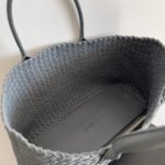 Top Quality Imitation Bottega Veneta Cabat Large Bag In Thunder Intrecciato Lambskin - Image 4