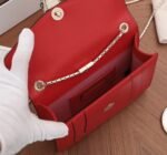 Red Leather Bvlgari Serpenti Forever Imitation Small Crossbody Bag - Image 6