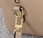 Louis Vuitton Bicolor Monogram Empreinte Leather Speedy Bandouliere 25 Handbag In Tourterelle Gray And Cream - Image 9