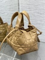 Dior Toujours Small Bag Fake in Tan Macrocannage Calfskin - Image 9
