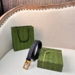 Square G reversible leather belt - Image 3