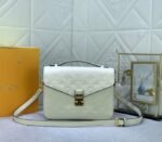 LV Monogram Empreinte Leather Metis In Cream M46552