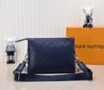 Louis Vuitton Coussin PM Bag In Navy Blue With Jacquard Strap - Image 2