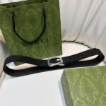 Square G reversible leather belt - Image 9