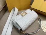 Top Quality Knockoff Fendi Medium Baguette Bag In White FF - Image 3