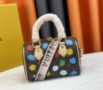 Louis Vuitton X YK Monogram Canvas Speedy 20 Handbag With Textile Strap In Style 2