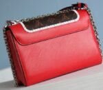 Louis Vuitton Epi Leather Twist MM Canvas Trompe loeil Braid Bag In Red - Image 5
