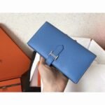 Blue Jean Epsom Replica Hermes Bearn Wallet - Image 6