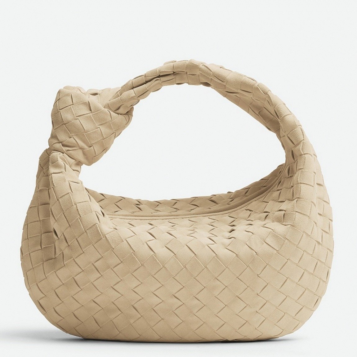 44E32A8D-EB88-52FF-A73E-CC25E749A652.jpg Fake Bottega Veneta BV Jodie Teen Bag Porridge - Image 1