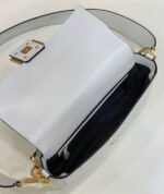 Fendi Baguette White Leather Bag - Image 6