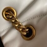 Saint Laurent Puffer Medium Chain Bag White Lambskin - Image 9
