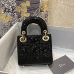 Dior Lady Dior Micro Bag Replica in Black Patent Cannage Calfskin - Image 7