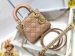 Dior Lady Dior Mini Chain Bag Fake in Nude - Image 8