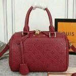 Louis Vuitton Monogram Empreinte Speedy Bandouliere 25 Handbag In Bordeaux