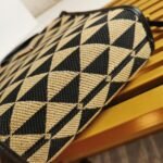 Prada Symbole Micro Bag Fake in Black/Beige Jacquard Fabric - Image 8