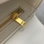 Top Quality Fake Celine Triomphe Teen Bag In White - Image 8