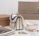 Fake Bvlgari Serpenti Forever Small Crossbody Bag with Chain Ivory - Image 2
