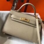 Hermes Kelly Mini II Bag Fake in Gris Tourterelle