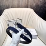 CHANEL Pre-Owned 1990s CC Turn-lock denim belt - Image 7