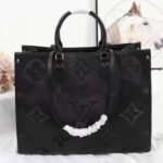 Louis Vuitton Monogram Empreinte Giant Onthego GM Tote In Black