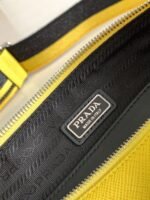 Prada Triangle Shoulder Bag Knockoff in Yellow - Image 4