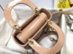 Dior Lady Dior Mini Chain Bag Fake in Nude - Image 2
