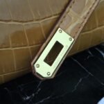 Camarel Crocodile Fake Hermes Kelly Cut Clutch Rich Color Handbag - Image 3