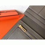 Taupe Epsom Fake Hermes Bearn Wallet - Image 5