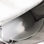 White with Zigzag Handle Replica Hermes Kelly 28cm Unique Bag - Image 2