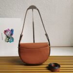 Prada Arque Shoulder Bag with Flap Fake in Brown - Image 5