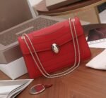 Replica Bvlgari Serpenti Forever Large Shoulder Bag Red Calfskin - Image 7