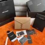 Fake Saint Laurent Cassandra Medium Chain Bag Beige - Image 9