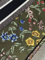 Dior Large Book Tote Bag Imitation in Green Dior Petites Fleurs Embroidery - Image 2