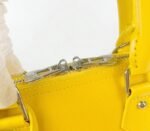 Louis Vuitton Epi Leather Alma BB Handbag In Cedrat Yellow With Jacquard Strap - Image 2