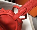 Fake Hermes Lindy 26cm handbag in red - Image 6