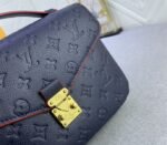LV Monogram Empreinte Leather Metis In Navy Blue And Red - Image 6
