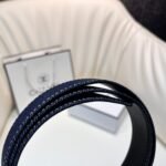 CHANEL Pre-Owned 1990s CC Turn-lock denim belt - Image 8