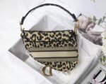 Dior Saddle Bag Replica in Beige Multicolor Mizza Embroidery - Image 4