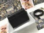 Dior 30 Montaigne Medium Bag Fake in Black Ultramatte Grained Calfskin - Image 2
