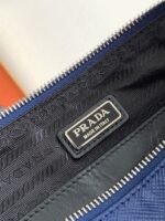 Prada Triangle Shoulder Bag Replica in Blue - Image 6