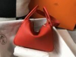 Fake Hermes Lindy 26cm handbag in red - Image 7
