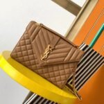 Fake Saint Laurent Envelope Medium Bag Brown - Image 5